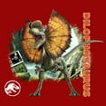 thumbnail image 2 of Junior's Jurassic World: Dominion Dilophosaurus Dinosaur in the Wild  Graphic Tee Red Small, 2 of 3