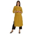 thumbnail image 1 of Moomaya Blouses Unies pour Femmes Kurti Ethnique Indienne Kurta Décontractée en Coton, 1 of 7