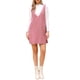 thumbnail image 1 of VESTIDO INSPIRADO CHIC Vestido de Mujer Otoño Invierno Tirantes de Pana Cuello en V Profundo Sin Mangas Vestido Mini Pinafore Casual S Rosa, 1 of 6