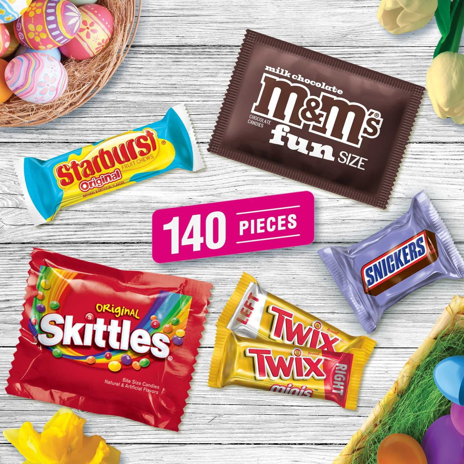 Mars Easter Variety Pack Candy, 140 Pieces (55.1 Ounce)