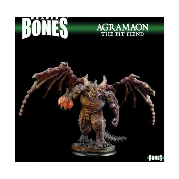 Agramon Pit Devil Demon Miniature 25mm Heroic Scale Figure Dark Heaven Bones Reaper Miniatures