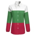 thumbnail image 4 of Flag Bulgaria Long Sleeve Blouse Woman Streetwear Casual Shirts Summer Oversize Woman Streetwear Clothing Birthday Present, 4 of 7