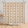 thumbnail image 6 of Tchckioa Shower Curtain,Waterproof Hooks Bath Curtain for Bathroom Decor,Christmas Striped,72x72, 6 of 6