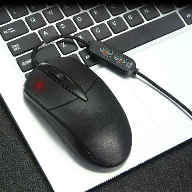 pitrice Thermostatic Corded Heated Mouse Three-speed Heating Mouse for Laptop Computer Desktop Computers