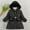 Black, variant on RYDCOT Winter Coats for Girls Faux Fur Hooded Kids Toddler Warm Thickened Padded Down Jacket with Pockets Girl Winter Outerwear Clothes Sale or Clearance
