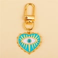 thumbnail image 6 of 2Pcs Alloy Key Chains Rotationable Clasp Keyring Evil Blue Eye Love Heart Pendant Keychain Women Car Key Bag Decoration Accessor, 6 of 6