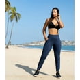 thumbnail image 5 of LMB high waisted joggers for women for casual, yoga and, workout wear - women joggers with pockets - Large - Black Iris, 5 of 5