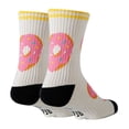 thumbnail image 4 of Men's Novelty Funny Saying Athletic Crew Socks, If You Can Read This, Bring Me Some Donut, Fun Gripper Socks, 4 of 4