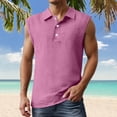 thumbnail image 2 of Tank Tops Men Summer Casual Lightweight Breathable Collared Sleeveless Polo Shirt Vacation Beach Shirt, 2 of 5