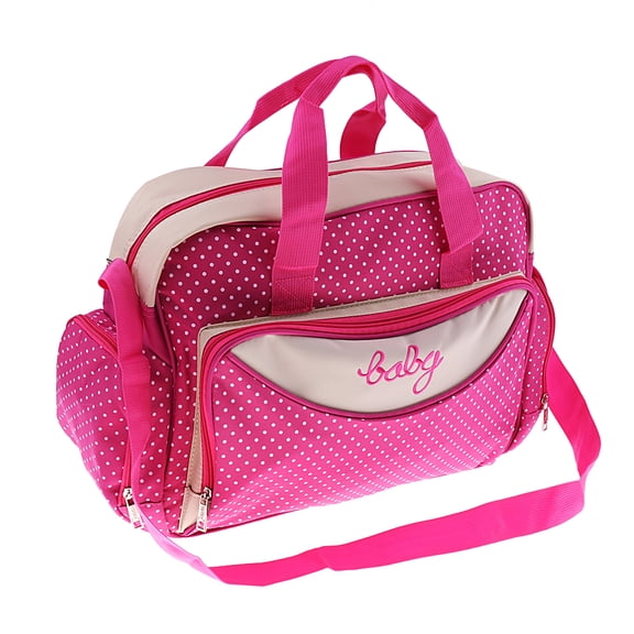 Lunares Grandes Impermeables Del Bolso Del Del Pañal de Que Cambian Rosa Zulema Bolso tote para cambiar pañales