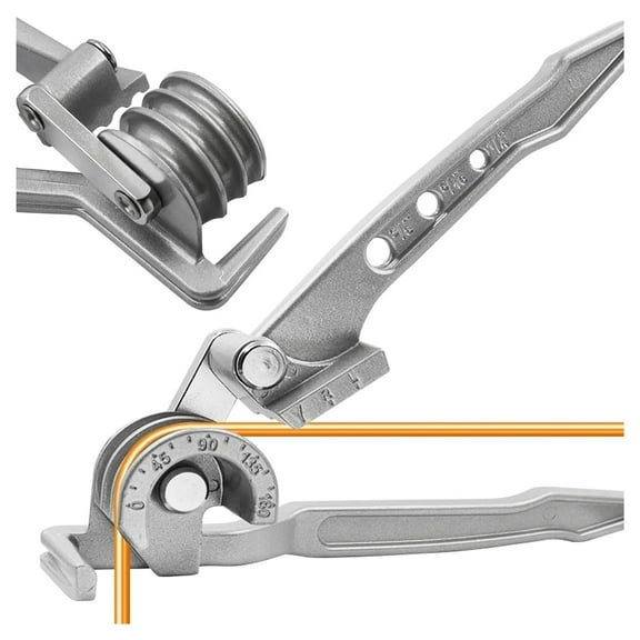 Tube Bender Tool - Manual OD Tubing Bending 3 Size 1/4" 5/16" 3/8" 180 Degree Lever Type Heavy Duty Bend Copper Brass Aluminum ,Easy to Operate