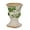 Green, variant on Sungmor Small Ceramic Urn Planter - Grey Scroll Floral Pedestal Flower Pot, Decorative Vintage Chinoiserie Style Planters, Tuscan Accent Vase Indoor Outdoor Plant Holder with Drainage