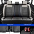 thumbnail image 4 of Car Seat Cover Fit for Mitsubishi Outlander 2007-2026,Breathable Waterproof Seat Protector,Anti-Slip Protection Fast Install Easy Clean Scratch Resistant Gray,Full Set(2 Row 5 Seats), 4 of 12