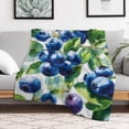 thumbnail image 5 of RKSupls Christmas Throw Blanket,Soft Warm Fannel Blueberry Pattern Blankets Gift for Home Bed Sofa Couch Decor,60x80 in, 5 of 9