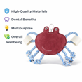 thumbnail image 2 of Pawpourri Blue Crab Rope and Chew Toy for Dogs and Cats, 2 of 4