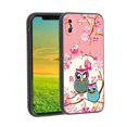 thumbnail image 1 of Compatible with iPhone XS Phone Case, owl-birds-107 Case Silicone Protective for Teen Girl Boy Case for iPhone XS, 1 of 1
