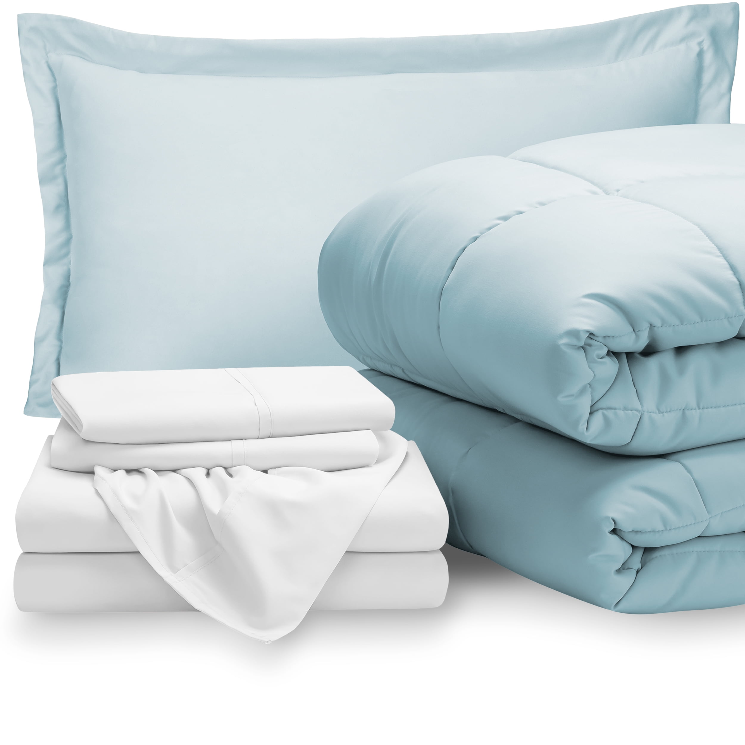 blue twin sheet set