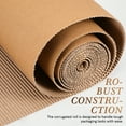thumbnail image 4 of Pungan Cardboard Sheets 1 Roll Corrugated Paper Roll Packing Shipping Paper Single Side Present Wrapping Corrugated Paper Sheet Craft Corrugated Roll,196.85"X11.81"X0.12", 4 of 10