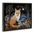 thumbnail image 4 of Stupell Industries Forest Fox in Nature Animals & Insects Painting Black Floater Framed Canvas Art Print Wall Art, 31 x 25, 4 of 10