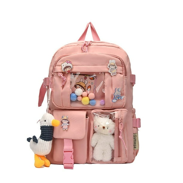 Mochilas bonitas para mujer 2022 mochila escolar de nailon multibolsillo impermeable para estudiantes ninas Kawaii mochila para ordenador