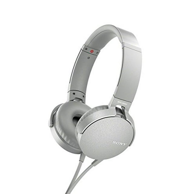 Sony headphone Deep bass model MDR-XB550AP : Foldable With remote control and microphone white MDR-XB550AP IN