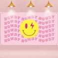 thumbnail image 4 of GROBRO7 Preppy Backdrop with Face Sign,Large Polyester Backcloth with Rope for Party Photo Props, Pink, 4 of 7