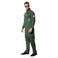 thumbnail image 4 of Uniforme de piloto de alto vuelo de Halloween, uniforme de baile para actuación en grupo, fiesta de bar, fiesta deportiva, uniforme de baile (talla M), 4 of 5