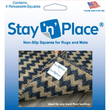 

Stay n Place Stay n Place SNP-3X3TABS Rug Slip Resistant Tabs Blue