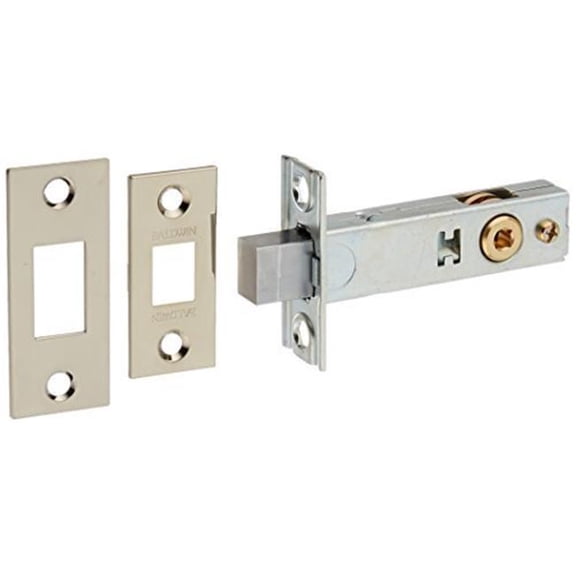 Baldwin 0418055LTP Mortise Door Bolt Less Turn Piece, Lifetime Bright Nickel
