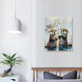 thumbnail image 4 of JEUXUS Sea Otter Watercolor Wall Art Prints,Sea Otter Picture Paintings Animal Canvas Wall Art Prints for Kids Room Nursery Bedroom Bathroom Home Walls, 4 of 5