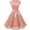 Pink, variant on QENGING Spring Dresses for Women Lace Short Sleeves Round Neck Party Eedding Guest Dresses Cocktail Ballgown Vintage Dress Beige 2023 Casual