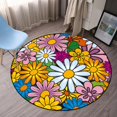 thumbnail image 3 of Carpets and Rugs Living Room and Dining Room Sun Flower Washable Rug Non-Slip Living Room Underlay Carpet Indoor Floor Carpet Floor Rugs for Living Room Soft Rugs for Living Room, 3 of 9