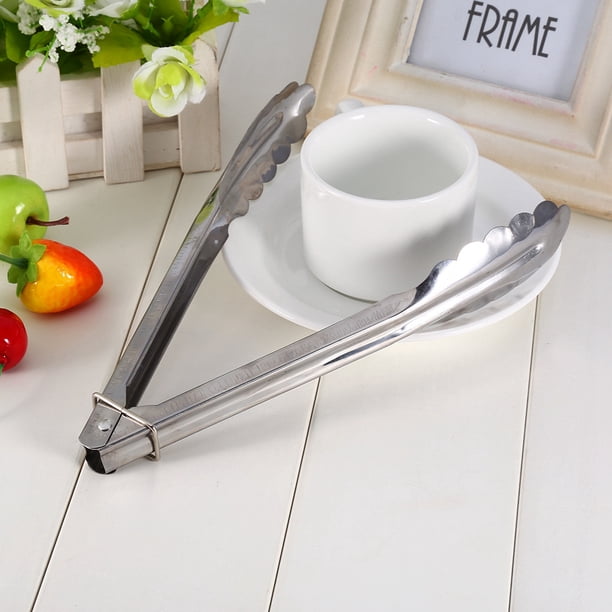 Pinza Para Barbacoa De Acero Inoxidable De 9 ", Pinzas Para Comida De Buffet, Herramientas De Abrazadera Para Servir Pan Y Carne En La Cocina