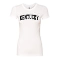 thumbnail image 2 of Wild Bobby State of Kentucky College Style Women Slim Fit Junior Tee, 2 of 6