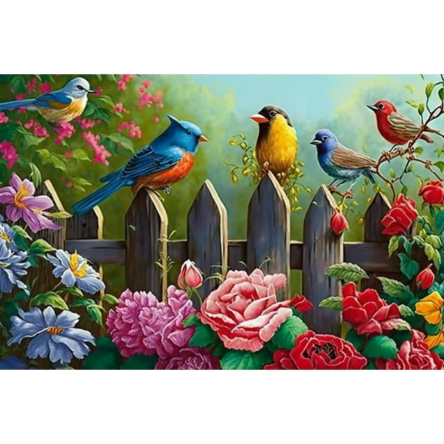 Spring Flowers 300 Piece Jigsaw Puzzle challenging and Stimulating Puzzle Game Wall Art Unique Gift