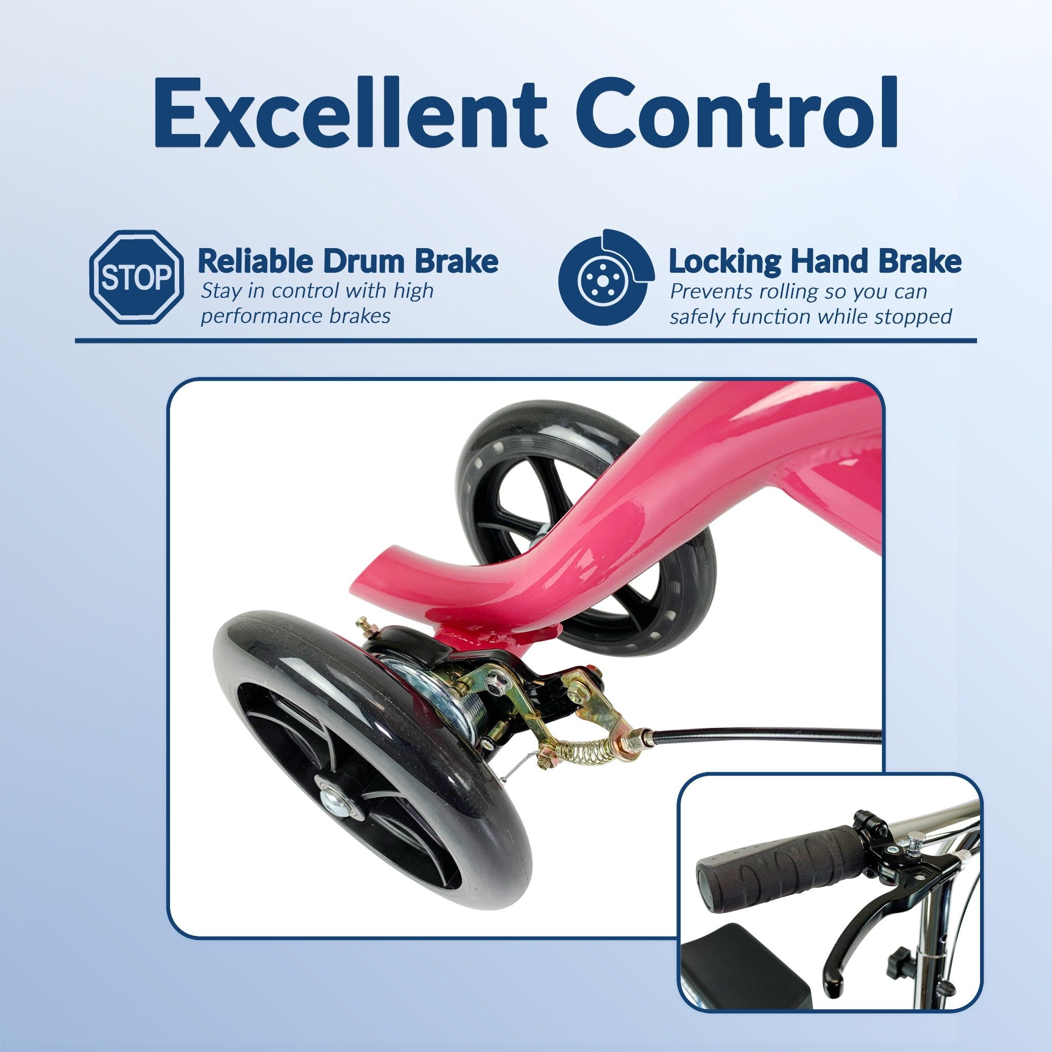 KneeRover 松葉杖代わりになる三輪車 Amazon | 松葉杖の代わりとなるデュアルブレーキシステム付き