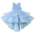 thumbnail image 5 of Flower Girls Sequins Dress Trailing Tutu Dress for 4-12Y Girl Birthday Gown, 5 of 7