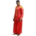 thumbnail image 3 of Aislor Mens 2Pcs Hippie Music Star 1960s Halloween Xmas SGT Sergeant Pepper Jacket with Pants Red S, 3 of 7