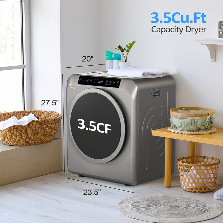 Auertech 850W, 1.6 Cu.ft. Portable Cloth Dryer Electric Compact Laundry  Dryer, Stainless Steel Tub