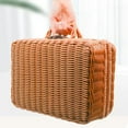 thumbnail image 4 of SPOORYYO Home Storage & Organisation Imitation Rattan Box Retro Portable Storage Box Wedding Photography Decoration Photo Souvenir Rattan Organizing Box, 4 of 7