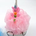 thumbnail image 2 of Pelota de baño de unicornio, pelota de baño de red de PE, pelota de baño de dibujos animados, toallita de baño de flores para niños y adultos, universal, 2 of 4
