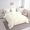 thumbnail image 6 of Erosebridal Cartoon Bow Star Bedding Comforter Set for Girls, Yellow Bow Full Bedding Set for Kids Teens, Reversible, 7 Pieces, 6 of 6