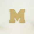 thumbnail image 4 of Package of 1, 10 Inch X 3/4" Thickness MDF Letter M in The Collegiate Font, Thick for Art & Craft Project, Made in USA, 4 of 4