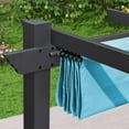 thumbnail image 6 of PURPLE LEAF Pergola Shade Cover for 10' X 12' Deck Porch Outside Outdoor Retractable Durable Fabric Canopy Replacement Top Only Turquoise Blue, 6 of 9