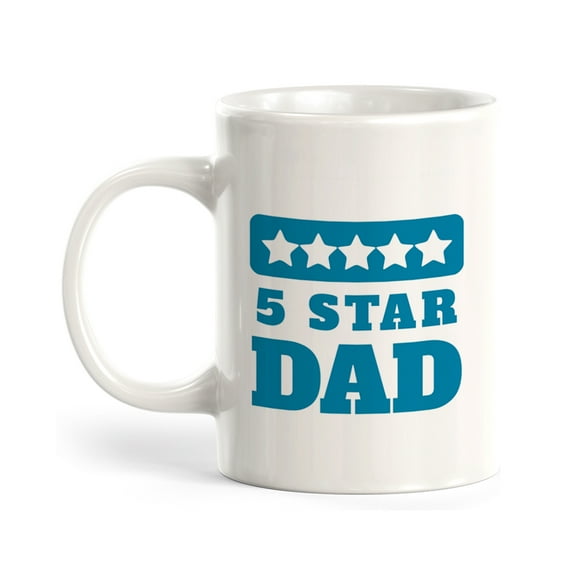 5 Star Dad 11oz Plastic Coffee Mug