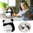 thumbnail image 2 of Yooshoverk Hanging Hand Towels - 6 Pack Super Absorbent Bamboo Velvet Wash Cloths - Cute Panda Print Kitchen Bath Towel with Loop - Quick Dry Cleaning Rags (16x27 inches), 2 of 9