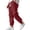 A2-Wine, variant on Men's Casual Pants Thin Pants Outdoor Fitness Running Pants Men's Small Toe Drawstring Pants Sweatpants Jogger Work Trousers