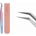 thumbnail image 1 of ANNAFRIS Eyelash Extension Tweezers,Fiber Tip Grip Boot Volume Lash Tweezers,Professional Pointed Lash Extension Tweezers for Easy Lash Application and Removal-F03, 1 of 7