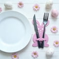 thumbnail image 4 of KTTECTOA 4PCS Easter Rabbits Silverware Pocket Cutlery Pouch Festal Table Decor Cutlery Storage Bag Table Setting Supplies Clearance Home Organization Canada Days Home and Kitchen Home Goods, 4 of 6