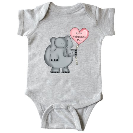 

Inktastic My first Valentine s Day Gift Baby Boy or Baby Girl Bodysuit